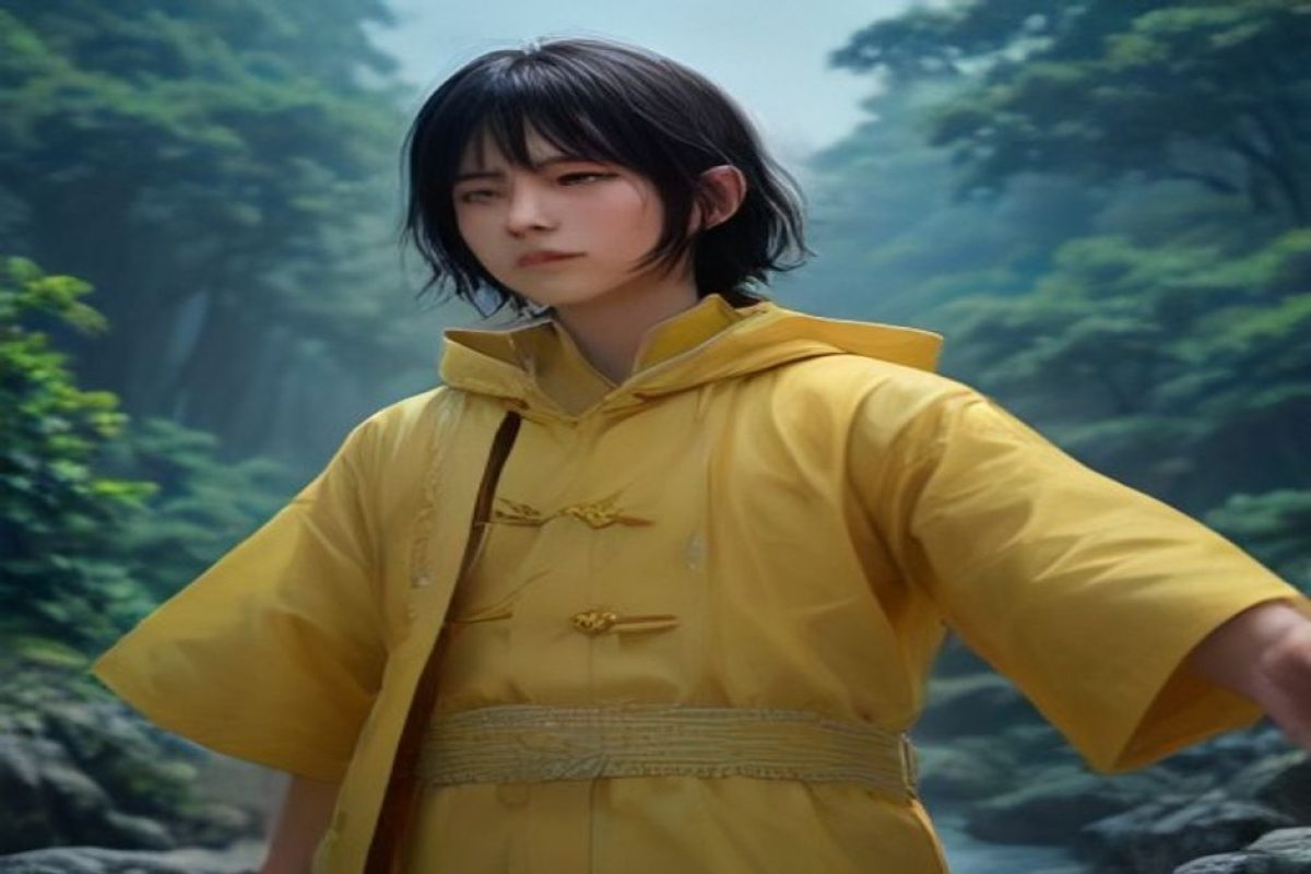 藏青色抽象几何背景上点缀金色线条，象征独家同人创作的多维灵感空间